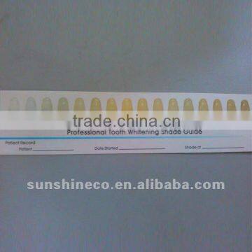 paper shade guide, shade guide, teeth shadeguide, dental digital shade guide, shade guide for teeth bleaching