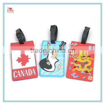 Durable wholesale custom eco friendly luggage tag, silicone luggage tag & silicone luggage tag for travel, name card