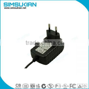 100V-240V 12v1a wal mounted Switching Power Adapter