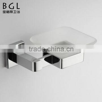 New design Wall mounted Brass accessories for bathroom Chrome plating Soap dish with square dish