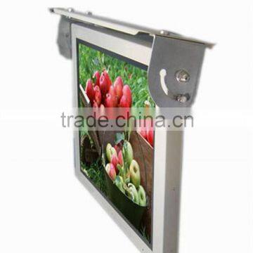 Hot 17 inch 3G digital video player lcd monitor with 1080p video support remote control software system for bus advertising