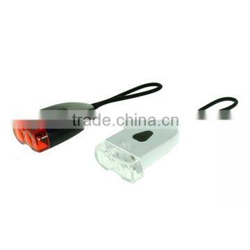 New product rechargeable LED bicycle light Front light and back light with USB charge torch