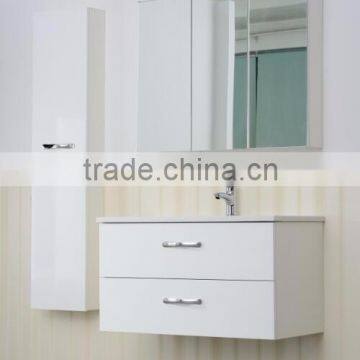 Modern wall mounted bathroom cabinet with mirror