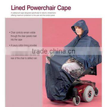 Cape Raincoat Reflective Tape Transparent Panel Powerchair Clothes Mobility Scooter Accessories
