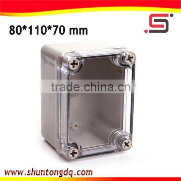 small electrical transparent plastic weatherproof cable junction box ip67