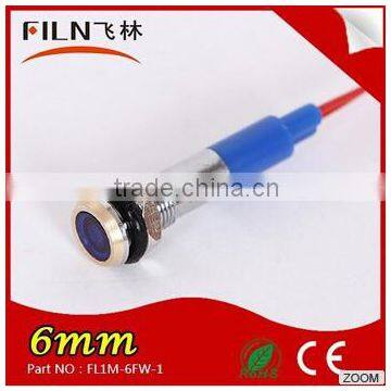 Filn 6mm 12v Argon Lamp Bulb Metal Laser Stage Light LED Indicator Light With Wire photo-4