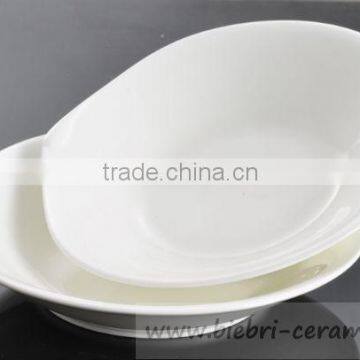 26, 27, 28, 29, 30oz Plain White Chinese Ceramic Porcelain Bowls With Logo Decal Artwork Customized Hotel Restaurant All Size