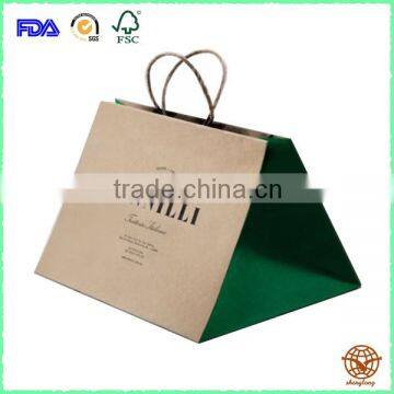 Promotional Custom Printed Kraft Carrier Bag, Eco-friendly craft paper Bag