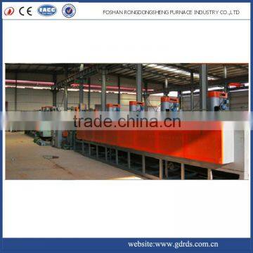 rcwm60-9 continuous mesh belt heat treatment tempering furnace