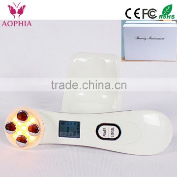 HOT! 3 in 1 RF/EMS and 6 colors LED light therapy beauty machine