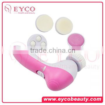 vibration face clean brush electronic facial brush 5in1 facial brush set