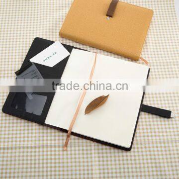 2016 USB PU Leather Notebook Luxury Business Meeting Organizer Usb Notebook With 8G USB and 10000mAh Power Bank as Best Trave photo-5