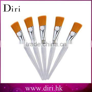 HOT sell clear plastic handle synthetic hair facial mask brush