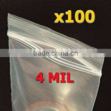 wholesale Small 3"x 4" Plastic Ziplock Bags 4 MIL Ziplock Reclosable Bags