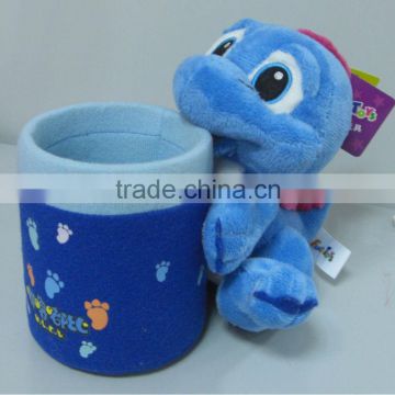 Custom stuffed animal plush brush pot for kid and student