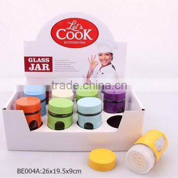 Glass Spice Jar With Metal Coating in a Display Box