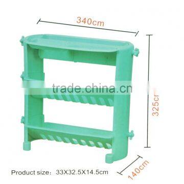 Kawachi 3 Tier Corner Storage Shelf Plastic Bathroom Rack photo-4