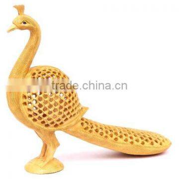 Peacock Statue India Rich Art n Craft Handmade Handicraft Statue Murti Sculpture India Carving Bird watching Hand Paited