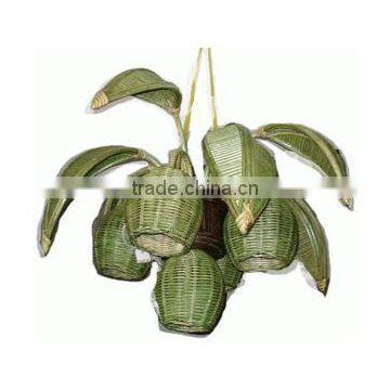 Rattan Hanging Lamp-Green