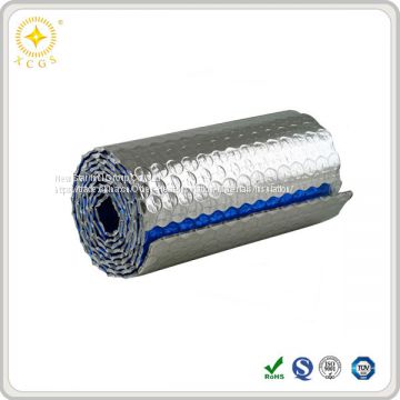 Radiant barrier reflective bubble foil insulation