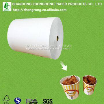 PE coated paperboard for fried chicken barrel