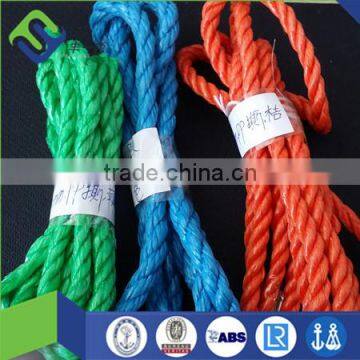 china 3 strands polypropylene split film twisted rope