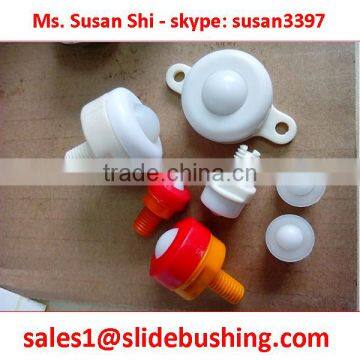 Noiseless Ball Bearing Plastic Pom Material Caster no Noise Full Nylon Ball Transfer Unit photo-2