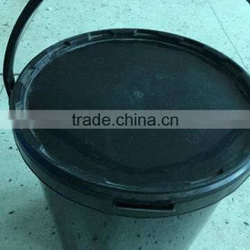 Black Plastic Barrel Pail Bucket 10 Gallon Bucket With Handle photo-6