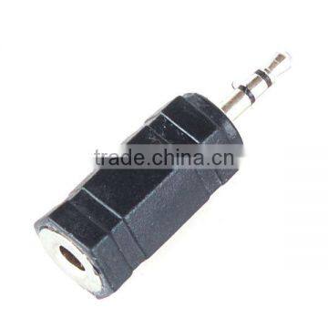 Black 2.5MM Jack to 3.5MM Female Earphone Adapter Converter New