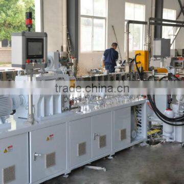 Small Plastic Masterbatch Granulator Twin Screw Extruder Compounding Granules Pelletizer Extruder photo-6