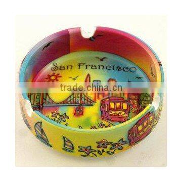 San Francisco Ashtray Neon Rainbow 4 Inch Ceramic photo-2
