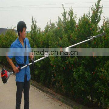 gardening portable 2 stroke shoulder long pole hedge trimmer