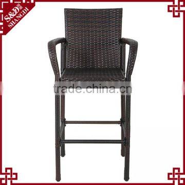 Outdoor Bar and Lounge Furniture Wickerwork Armrest Bar Stools China photo-3