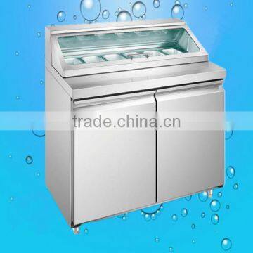 2016 Factory Price Salad Bar Cold Bain Marie, Bain Marie Refrigerator(ZQR-0.3L2W) photo-2