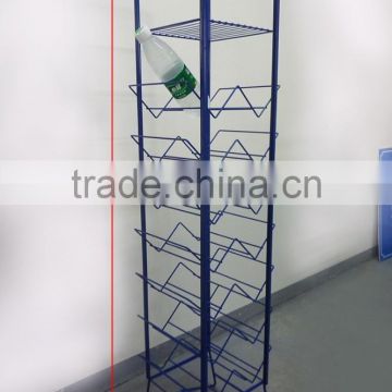 Useful 8-tire mineral water display rack