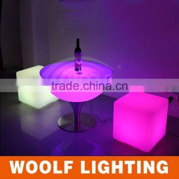 Indoor and Outdoor Used Seating Illuminated LED Cube Furniture