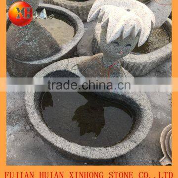 Natural Granite Water Fountain With Doll photo-4