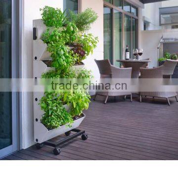 2016 High Quality Vertical Garden Green Wall Module Artificial Hanging Wall for Plants Synthetic Grass Moss Turf Indoor Decor photo-4