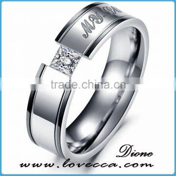High Quality Stainless Steel Engagement Wedding Ring His and Hers Sets photo-3