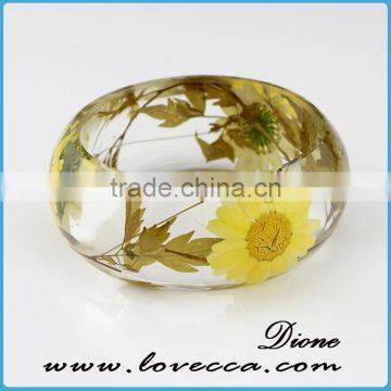 Wholesale Elegant Hand-made Resin Jewelry Real Flowers Bracelet photo-3