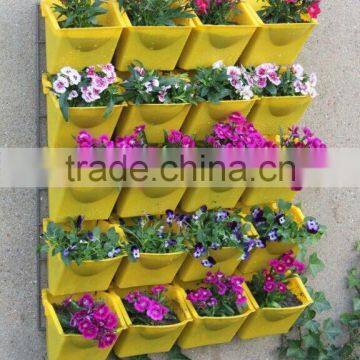 20pc wall mounted flower pot with the metal wall holder