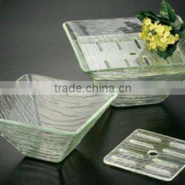 Retangle acrylic display sushi plates and dishes