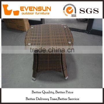 Coffee Shop KD Aluminum PE Wicker Table photo-4