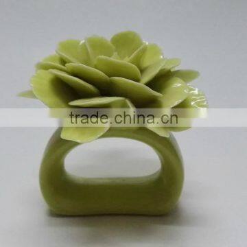 Porcelain Flower Napkin Rings photo-2