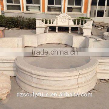 White Outdoor Large Stone Water Fountain photo-2