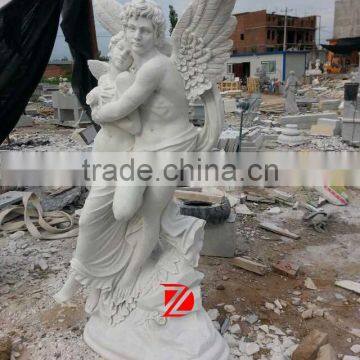 Large Marble Lover Angel Statues for Sale photo-3