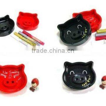 Melamine Ashtray / Ashtray / Funny Ashtray / Pig Head Shape