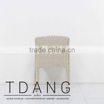 Valencia Wicker Dining Chair - Poly Rattan Material - Outdoor Wicker Furniture photo-4