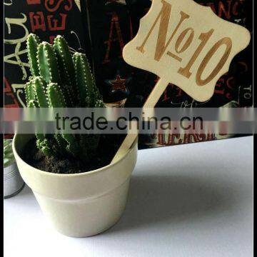 Wood Table Numbers Wedding Party Place Card photo-4