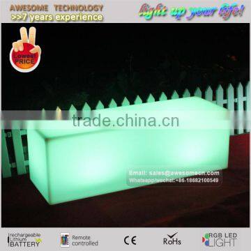 Rectangular Long Led Bench / Garden Light up Square Bench photo-3
